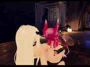 Helping my desktop friend cum hard~