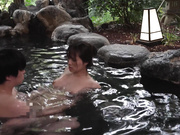 [MKMP-623] 濃密な上下の交わりに、性器から何度も溢れ出る愛液と潮まみれ 下品な愛人と中出し温泉不倫 南條彩 - 2of5