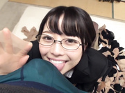 [OKP-058] 神メガネOL 宮沢ちはる 眼鏡OLスーツの美脚を包んだ生ナマしいパンストを完全着衣でムレた足裏からつま先を味わい尽くす 【破解】 - 4of5