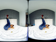 Girl on photoset getting hot with popper