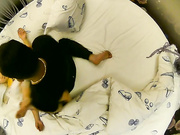 酒店情趣圆床偷拍土豪金链胖哥和刚拔完火罐的少妇偷情少妇逼毛浓密性欲强