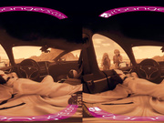 Two hot blonde babes fucking hard on mars VR