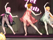 [MMD]Meiko Luka Neru Strip Tougen_Renka(Babydoll ver)