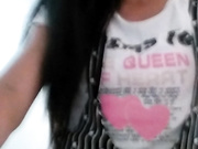 穿性感黑丝袜艺术院校露脸长发妹子闺房慢慢脱光衣服展示自信满满的肉体